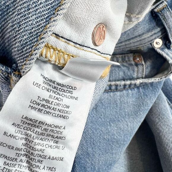 We The Free Straight Leg Jeans Women's 28 Maggie Ripped Ankle Aged To Perfection - Picture 8 of 11